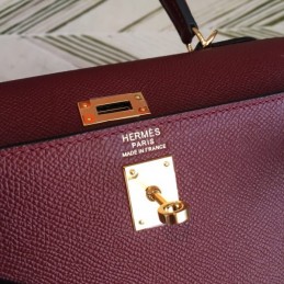 Replica Hermes Burgundy Kelly 25 Bag