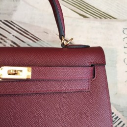 Replica Hermes Burgundy Kelly 25 Bag