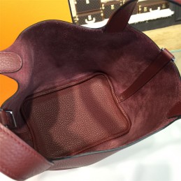Replica Hermes Burgundy Picotin Lock 13 Bag