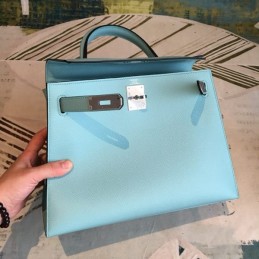 Replica Hermes Teal Kelly 25 Bag