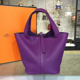 Replica Hermes Purple Picotin Lock 13 Bag