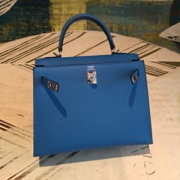 Replica Hermes Blue Tan Kelly 25 Bag