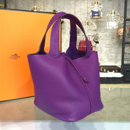 Replica Hermes Purple Picotin Lock 13 Bag