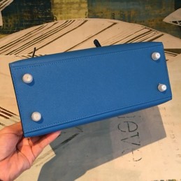 Replica Hermes Blue Tan Kelly 25 Bag