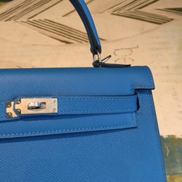 Replica Hermes Blue Tan Kelly 25 Bag