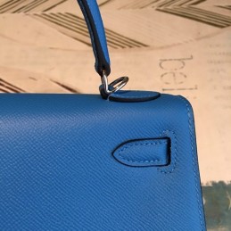 Replica Hermes Blue Tan Kelly 25 Bag