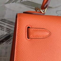 Replica Hermes Orange Kelly 25 Bag