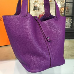 Replica Hermes Purple Picotin Lock 13 Bag