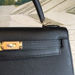 Replica Hermes Black Kelly 25 Bag