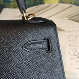 Replica Hermes Black Kelly 25 Bag