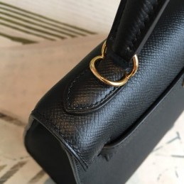 Replica Hermes Black Kelly 25 Bag