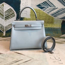 Replica Hermes Light Gray Kelly 28 Bag