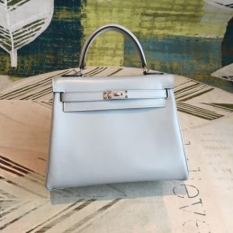 Replica Hermes Light Gray Kelly 28 Bag