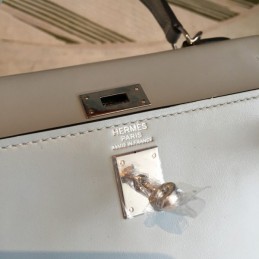 Replica Hermes Light Gray Kelly 28 Bag