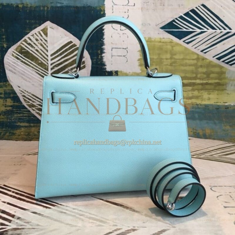 Replica Hermes Teal Kelly 28 Bag