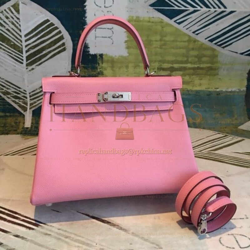 Replica Hermes Pink Kelly 28 Bag