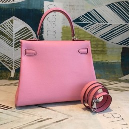 Replica Hermes Pink Kelly 28 Bag