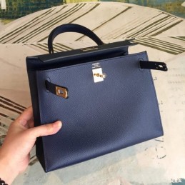 Replica Hermes Blue Kelly 28 Bag
