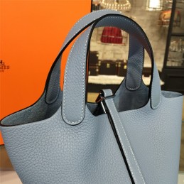 Replica Hermes Light Blue Picotin Lock 13 Bag