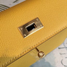 Replica Hermes Yellow Kelly 28 Gold Hardware Bag