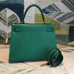 Replica Hermes Teal Kelly 28 Smooth Leather Bag