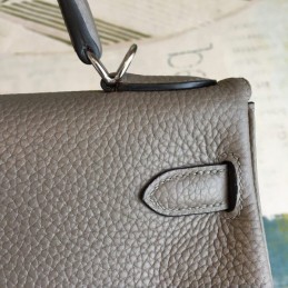 Replica Hermes Gray Kelly 28 Smooth Leather Bag