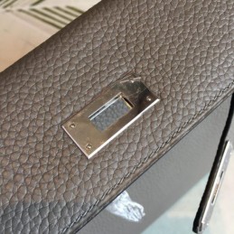 Replica Hermes Gray Kelly 28 Smooth Leather Bag