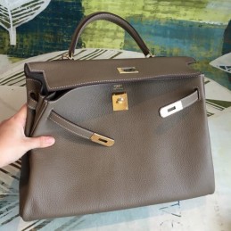 Replica Hermes Tan Kelly 35 Bag