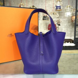 Replica Hermes Violet Picotin Lock 13 Bag