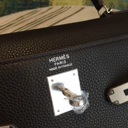 Replica Hermes Black Kelly 35 Bag
