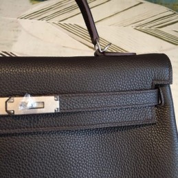 Replica Hermes Black Kelly 35 Bag