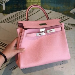 Replica Hermes Red Kelly 32 Smooth Leather Bag