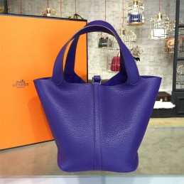 Replica Hermes Violet Picotin Lock 13 Bag