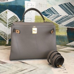 Replica Hermes Gray Kelly 32 Bag