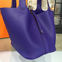 Replica Hermes Violet Picotin Lock 13 Bag