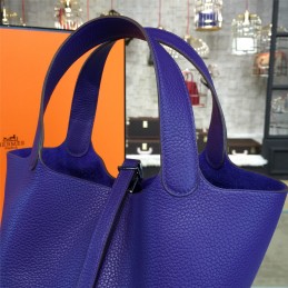 Replica Hermes Violet Picotin Lock 13 Bag