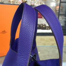 Replica Hermes Violet Picotin Lock 13 Bag