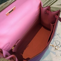 Replica Hermes Purple Kelly 25 Gold Hardware Bag