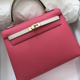 Replica Hermes Red Kelly 25 Gold Hardware Bag