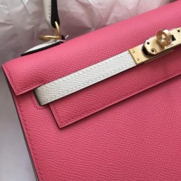 Replica Hermes Red Kelly 25 Gold Hardware Bag