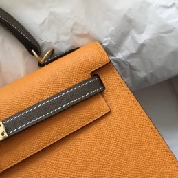 Replica Hermes Tan Kelly 25 Contrast Stitch Bag