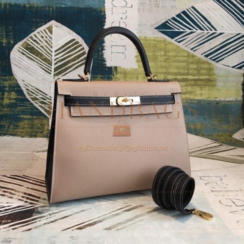 Replica Hermes Tan Kelly 25 Structured Bag