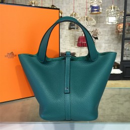Replica Hermes Teal Picotin Lock 13 Bag
