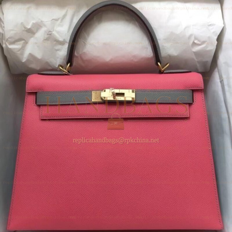 Replica Hermes Red Kelly 28 Smooth Leather Bag