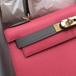 Replica Hermes Red Kelly 28 Smooth Leather Bag