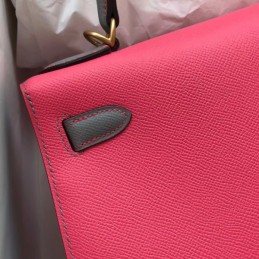 Replica Hermes Red Kelly 28 Smooth Leather Bag
