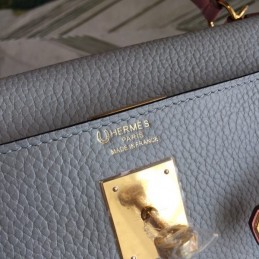 Replica Hermes Gray Pink Kelly 35 Bag