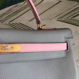 Replica Hermes Gray Pink Kelly 35 Bag