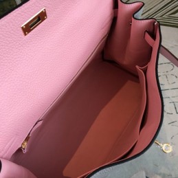 Replica Hermes Gray Pink Kelly 35 Bag