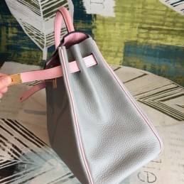 Replica Hermes Gray Pink Kelly 35 Bag